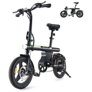 Mini Bicicleta Elétrica U1 isinwheel 500W | Velocidade Máx. 32 km/h | Autonomia até 40 km | Dobrável, Leve e Inteligente, Preta