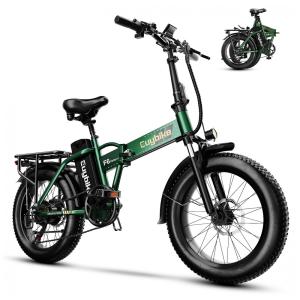 Bicicleta Elétrica Dobrável bluebiko F6B com Motor Brushless 750W (Pico 1000W), Bateria Removível 48V 20Ah, Freios a Disco Duplos e Sistema