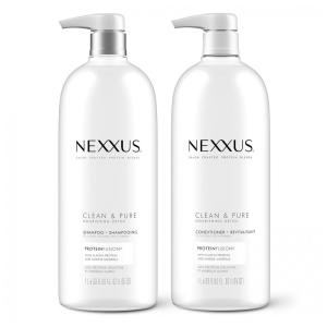 Kit Shampoo e Condicionador com ProteinFusion Sem Parabenos, 1 Litro Cada, NEXXUS, Branco
