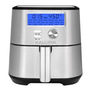Fritadeira Elétrica AirFryer com 22 Funções 4L de Capacidade e Painel de Controle Digital, 1600W, 110v, KALORIK FT 47822 SS, Prateado