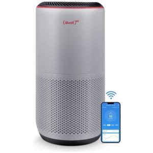 Purificadores de Ar Cobre até 180m2 com Monitor de Qualidade de Ar e Filtro HEPA, LEVOIT RED, Cinza