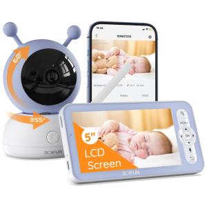 Babá Eletrônica WiFi com Tela de 1080p e Controle via Aplicativo, Gravação e Reprodução de Vídeo, BOIFUN.