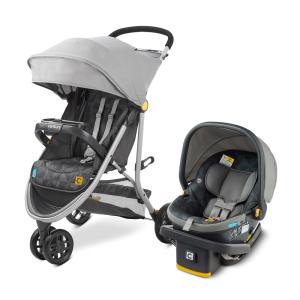 Bebê Conforto Stroll Kit Carrinho de Passeio para 2 a 22 kg, CENTURY 2144851, Cinza