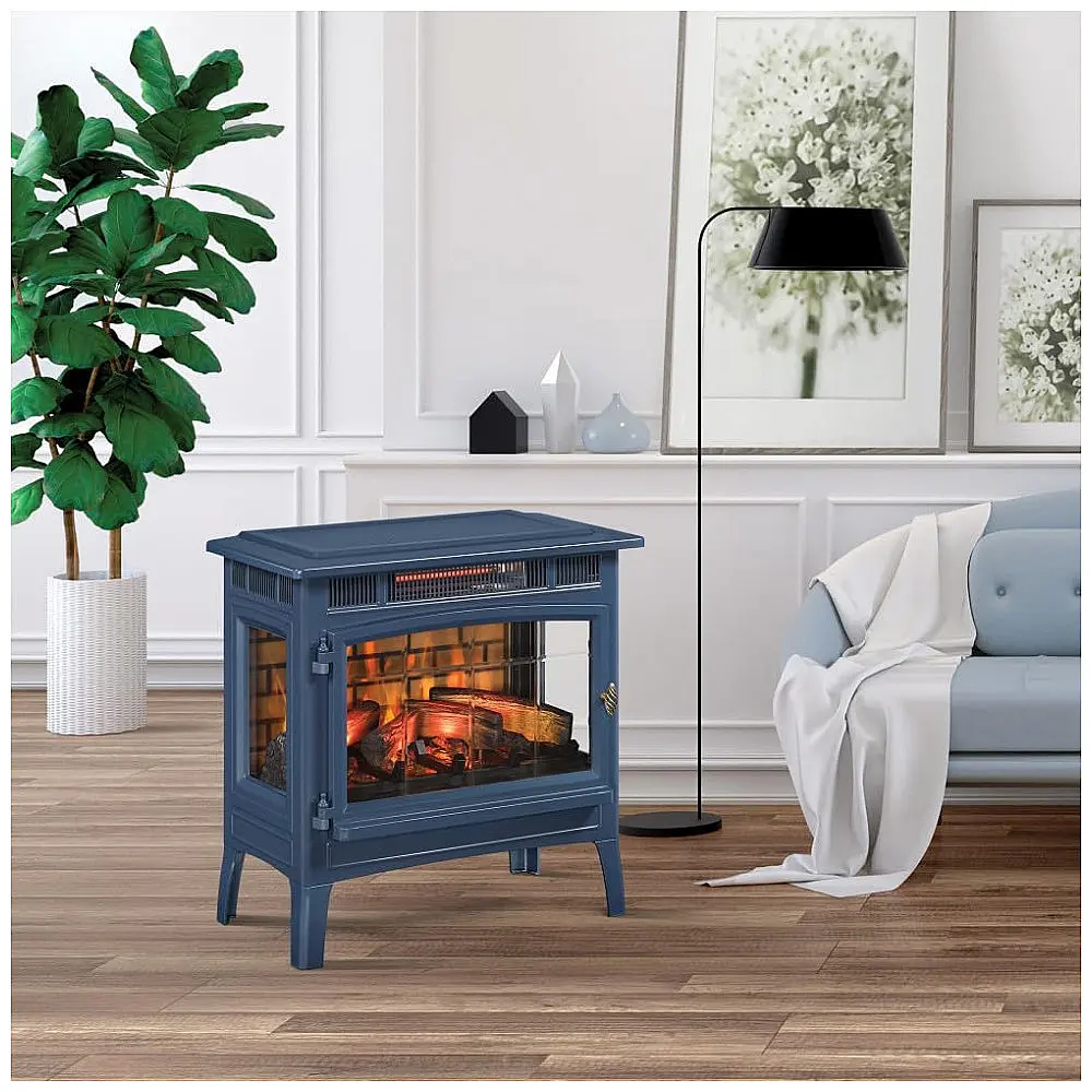 Lareira Elétrica Duraflame 61x59cm 1500W Chamas 3D Quartzo Portátil 110V — foto 2