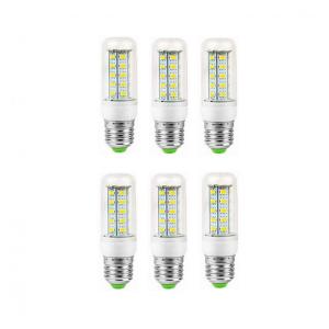 Kit 6 Lâmpadas LED Milho E27 6W 400-450Lm Luz Quente e Fria 3000K/6000K Econômicas DC12-80V Classe A+ para Iluminação Residencial