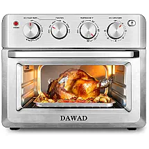 Forno Multifuncional, 5 Acessórios, Aço Inox, 1550W, 110v, DAWAD WL 18L, Prateado