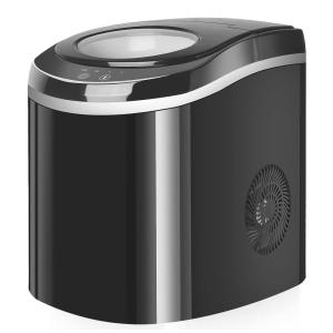 Máquina de Gelo Automática Portátil Produz até 11kg, 24H, Cor, 110v, TRUSTECH, Preto