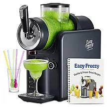 Máquina de Slush Raspadinha Roman Ventures Eazy Freezy 1,8L 2-em-1 Frozen Preta 240V