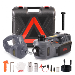 Kit Completo de Troca de Pneus EFFIROSO Portátil de 5 Toneladas 12V Macaco Elétrico Hidráulico com Chave de Impacto Bomba Infladora para
