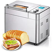 Máquina de fazer pão 15 em 1 com dispensador de frutas e nozes, SUKITEKIE,
