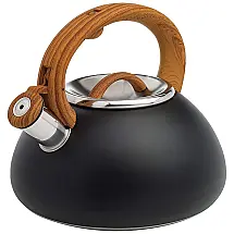 Chaleira de Chá 2.5L com Apito, Aço Inoxidável, PRIMULA PABK1 6225, Preto