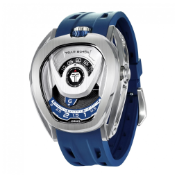 TSAR BOMBA Relógio Masculino Automático em Aço Inoxidável com Movimento Japonês, Pulseira Viton e 100m Resistência à Água