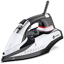 Ferro de Passar á Vapor 3850 mL com Controle de Temperatura Base em Cerâmica e Desligamento Automático, 1800W, 110v, VREMI, Branco