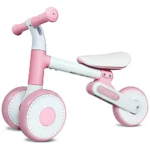 Bicicleta sem Pedal com Altura Ajustável e Guiador para Crianças de 1 a 3 Anos, MESTUEL, Branca