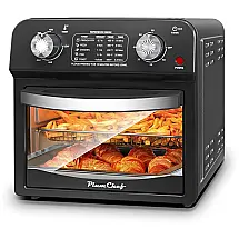 Forno Elétrico 7 em 1 com Capacidade de 12L, Material de Aço Inoxidável e 5 Menus Predefinidos, 110V 1500W, Plum Chef GA52S, Preto