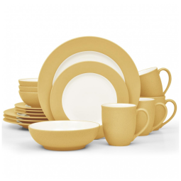 Aparelho de Jantar para Todas as Ocasiões, Elegância e Sofisticação para Sua Mesa com 16 Peças, Formato Redondo e Material de Cerâmica