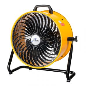 Ventilador iLiving ILG8TF18-DC Amarelo 45 cm, 3 Velocidades, Baixo Ruído, 4019 CFM, Motor 190W, Portátil, Piso/Parede, Voltagem 110V