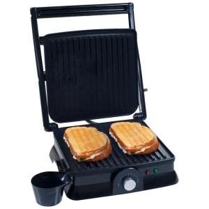 Panini Press Indoor Grill e Sanduicheira Gourmet, Elétrica com Placas Antiaderentes por, CHEF BUDDY 80 KIT1019