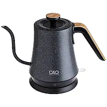 Gooseneck Chaleira Elétrica de 1 L, Aço Inoxidável, 1000W, 110V, Preta