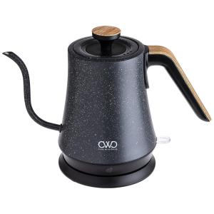 Gooseneck Chaleira Elétrica de 1 L, Aço Inoxidável, 1000W, 110V, Preta