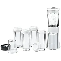 Liquidificador para Vitaminas com 15 Acessórios Incluindo 2 Copos de Viagem, CUISINART CPB 110V 300W, Branco