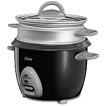 Panela de Arroz Elétrica 1.4L com Painel de Controle Digital, 350W, 110v, OSTER CKSTRCMS65, Preto