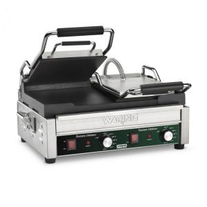 Sanduicheira Elétrica Antiaderente 4 Fatias, Aço Inox, 3200W, 110v, WARING WFG300, Prateado