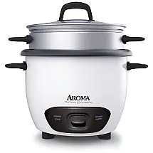 Panela de Arroz Elétrica 3.3 L 300W, 110v, AROMA HOUSEWARES ARC 747 1NG, Branco