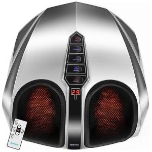 Massageador Elétrico para Pés com Controle Remoto, Belmint, Prata