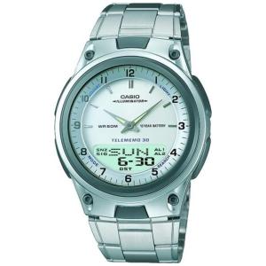 Relógio Masculino Mens 7A Cronógrafo Esportivo, CASIO AW80D 7AV, Prateado