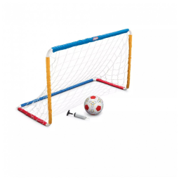 Little Tikes Conjunto de Futebol com Rede, Bola e Trave para Crianças a Partir de 2 Anos, MGA ENTERTAINMENT 620812M, Azul