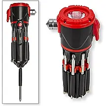 VP TEK Lanterna LED 12 em 1 Multiferramenta de Emergência Automática
