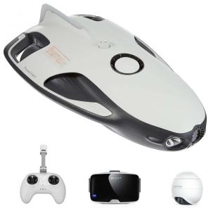 PowerVision PRW10 Drone Aquático c, Câmera 4K UHD e Óculos VR para mergulho