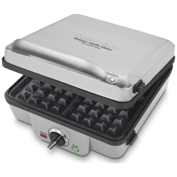 Máquina de fle Belga 4 Fatias 6 Configurações Aço Inoxidável, 110v, CUISINART WAF 300P1, Prateado