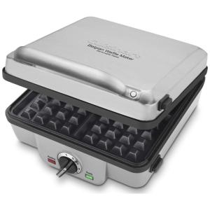 Máquina de fle Belga 4 Fatias 6 Configurações Aço Inoxidável, 110v, CUISINART WAF 300P1, Prateado