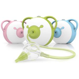 Aspirador Nasal Elétrico para Bebê Nosiboo com Níveis de Sucção Ajustável, 110V Verde