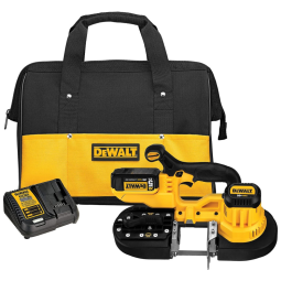 Kit de Serra de Fita Portátil sem Fio, 20V, DEWALT DCS371P1, Amarelo