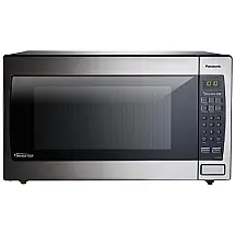 Micro Ondas de Bancada em Aço Inoxidável 62L com 14 Programas e Tecnologia Inversor, 110V 1250W, Panasonic SN966S, Prata