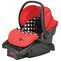 Cadeira de Bebê para Carro com Cinto de 5 Pontos, Peso Recomendado 2 a 9 kg, Mickey Mouse, DISNEY IC233CLV, Preto