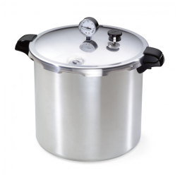 Panela de Pressão em Aço Inoxidável com Capacidade 21,7L e Manômetro de Pressão, Presto 01781, Prata