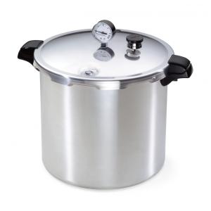 Panela de Pressão em Aço Inoxidável com Capacidade 21,7L e Manômetro de Pressão, Presto 01781, Prata