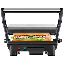 Sanduicheira, Panini Antiaderentes, Aço Inox, 1000W, 110v, CHEFMAN RJ02 180, Prateado