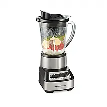 Liquidificador de Bancada com Jarra de Vidro de 1L com 14 Funções, 700W, 110v, HAMILTON BEACH 54221, Cinza