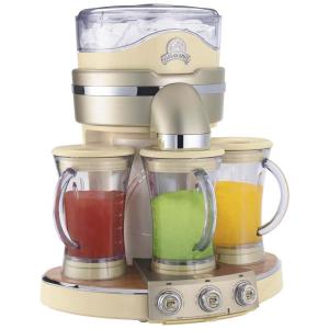 Máquina Para Drinques, 2,1 Litros, 3 Potes 709ml para Misturas, 110v, MARGARITAVILLE DM3000, Bege