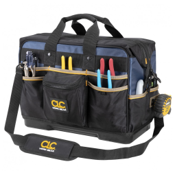 Bolsa de Ferramentas Organizadora com 13 Compartimentos, CUSTOM LEATHERCRAFT PB1553, Preto