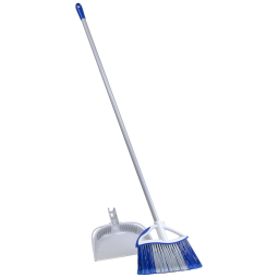 Kit Vassoura e Pá de Lixo para Limpeza Interna, Quickie, Prata