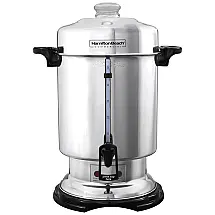 Cafeteira Elétrica Programável Urna em Aço Inoxidável Polido Capacidade de 60 Xícaras Janela de Água, HAMILTON BEACH D50065, Prateado