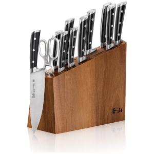 Conjunto de Facas g S Series, Aço Inoxidável, 12 Peças, CANGSHAN 60140, Preto