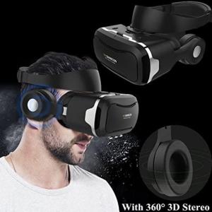 Tsanglight Óculos Realidade Virtual 3D e Fones de Ouvido Integrado