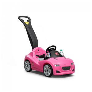 Carrinho de Passeio Infantil com Cinto de Segurança e Buzina para Crianças de 1 a 4 Anos de Idade, Step2, Rosa